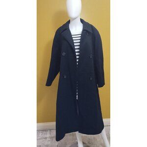 Ladies Leslie Fay Long Wool (80%) Blend Coat Size 14